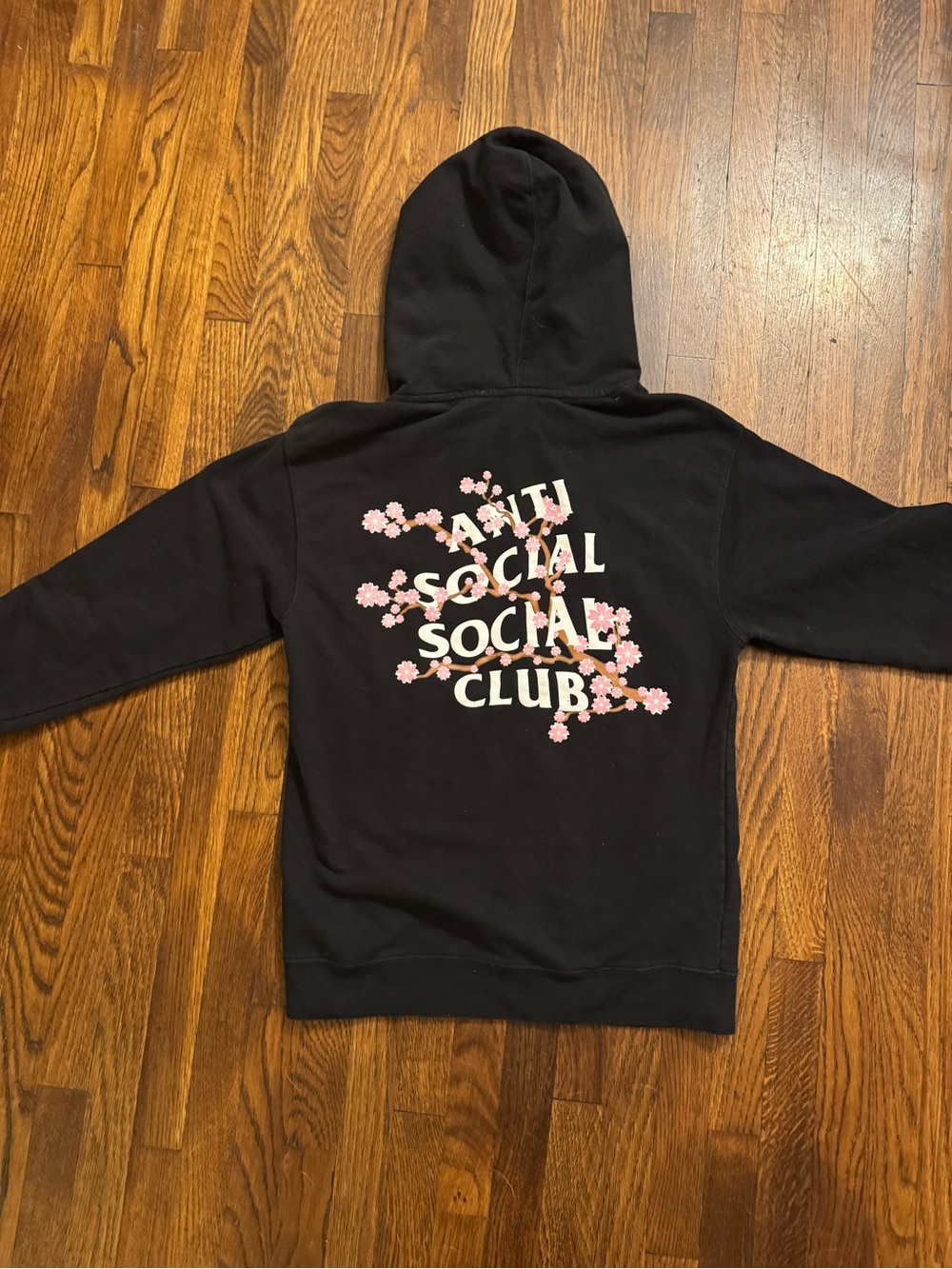 Anti social social club cherry blossom hoodie size small